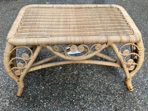 Vintage Wicker/Rattan Versatile Table - Coffee / Cocktail Table 