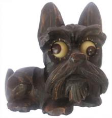 Clock dog rolling eyes