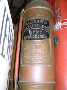 Antique fire extinguishers