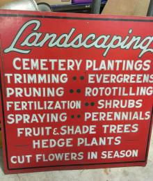 Sign - Landscaping
