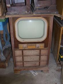 Antique Television Console Cabinet